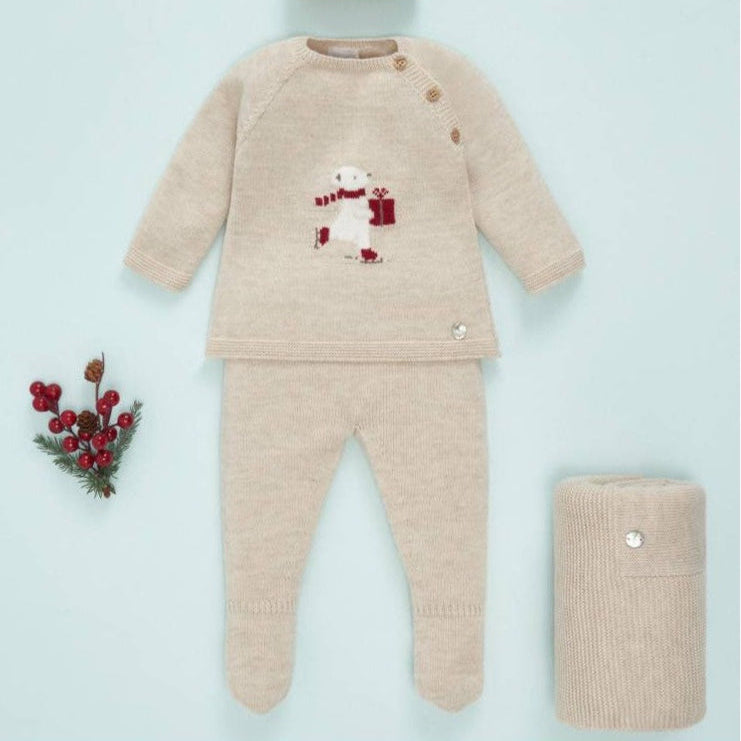 CONJUNTO PUNTO ARENA "ACEBO" NAVIDEÑO UNISEX "ACEBO"