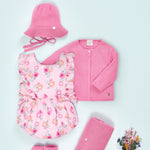 BOMBACHO TELA  "FLOR" NIÑA BEBE DE 3M-18M
