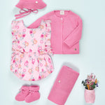 SUETER LARGO ROSA CHICLE ESENCIAL NIÑA DE 2-6 AÑOS