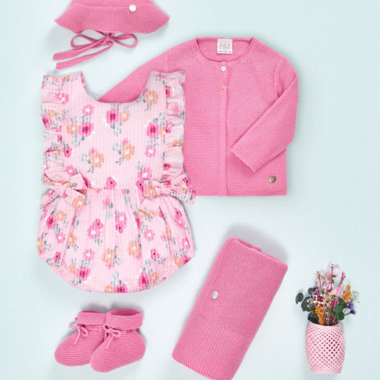 SUETER LARGO ROSA CHICLE ESENCIAL NIÑA DE 2-6 AÑOS