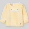 CONJUNTO PUNTO AMARILLO CON DETALLE LINO "BICO" BEBE NIÑO