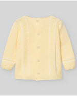 CONJUNTO PUNTO AMARILLO CON DETALLE LINO "BICO" BEBE NIÑO