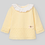 CONJUNTO PUNTO AMARILLO "BICO" BEBE NIÑA