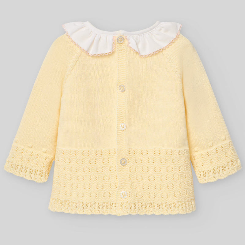 CONJUNTO PUNTO AMARILLO "BICO" BEBE NIÑA