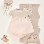VESTIDO PUNTO TELA PLUMETI NIÑA BEBE DE 6M-18M