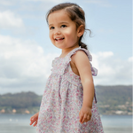VESTIDO ESTAMPADO FLORES "CLAVEL" de 12M-6 AÑOS
