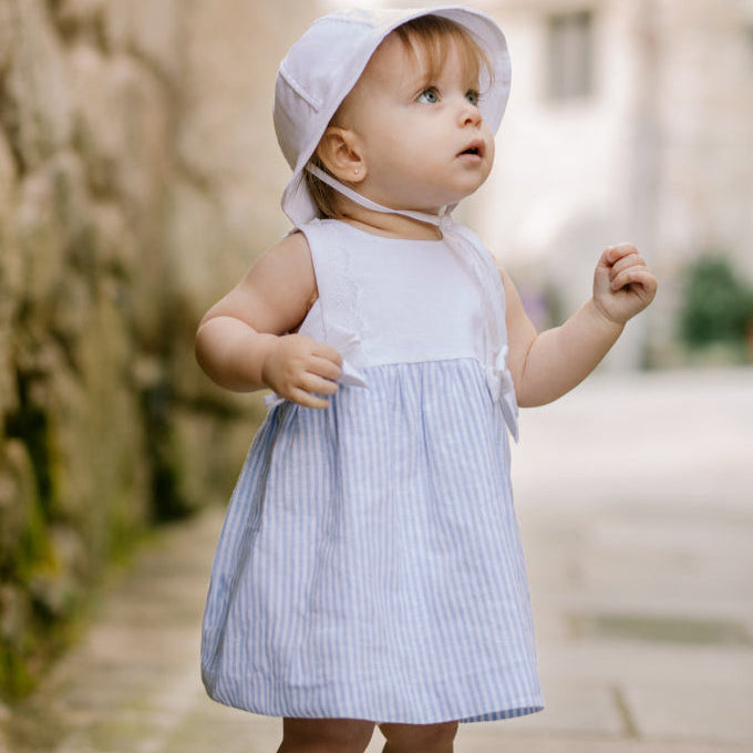 VESTIDO RALLAS LINO “DORNA” DE 6M-6 AÑOS