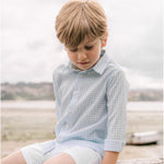 CAMISA CUADROS TURQUESA NIÑO