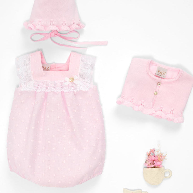 BOMBACHO PLUMETI ROSA "LINDA" 3M-12M