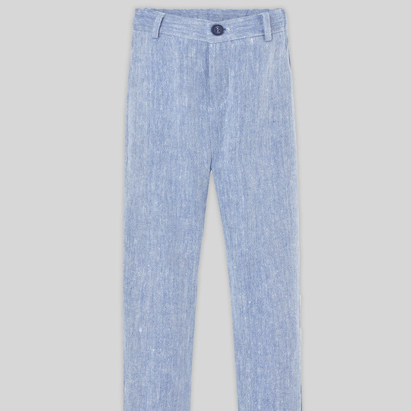 PANTALON LINO CEREMONIA AZUL AÑIL NIÑO DE 8-12 AÑOS