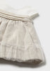 VESTIDO CON CUBREPAÑAL CEREMONIA TRIGO DE 4-6M-4 AÑOS - KOKOLETTY MODA INFANTIL 
