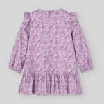 VESTIDO FLORES VIOLETA  NIÑA DE 2-12 AÑOS
