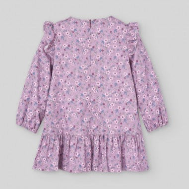 VESTIDO FLORES VIOLETA  NIÑA DE 2-12 AÑOS