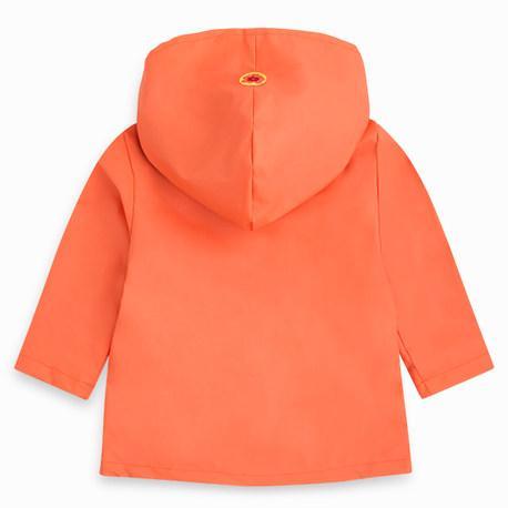 IMPERMEABLE FLORES NARANJA