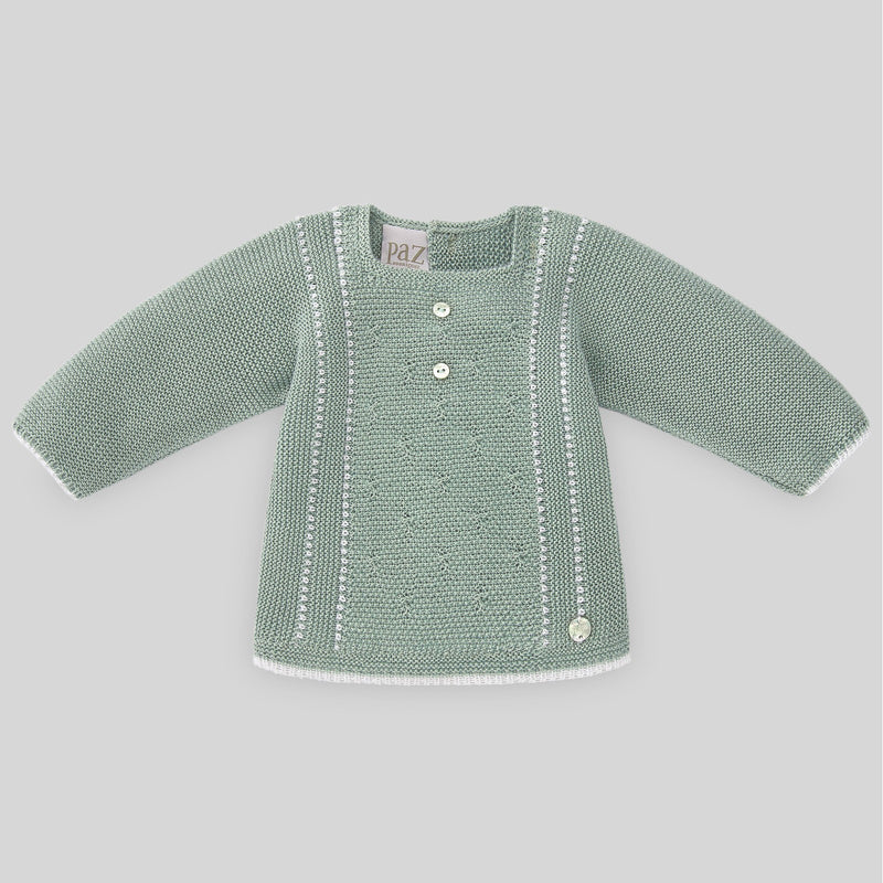 CONJUNTO PUNTO VERDE MENTA APERTA NIÑO BEBE