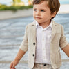 CONJUNTO BERMUDA Y CAMISA LINO BEBE NIÑO DE 9M-3 AÑOS