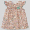 VESTIDO NIDO DE ABEJA MANDARINA NIÑA BEBE
