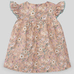 VESTIDO NIDO DE ABEJA MANDARINA NIÑA BEBE