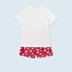 CONJUNTO 2 PZAS PLAYERA ALGODON CON TRAJE DE BAÑO BEBE NIÑO