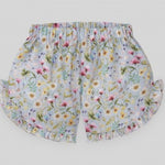 CONJUNTO PLAYERA C/ SHORT FLORES ALECRIN NIÑA DE 6M-4 AÑOS