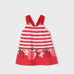 VESTIDO PUNTO MANZANAS NIÑA DE 9M-3 AÑOS