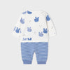 SET DE 4 PZAS AZUL NIÑO BEBE