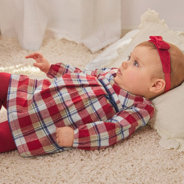 VESTIDO CUADROS MUERDAGO NIÑA BEBE