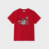 PLAYERA M/C ROJO CON DISEÑO INTERACTIVO NIÑO DE 2-8 AÑOS