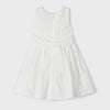 VESTIDO CRUDO LINO CEREMONIA NIÑA DE 2-8 AÑOS