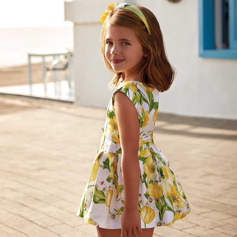 VESTIDO FLORES AMARILLAS - Kokoletty Moda Infantil