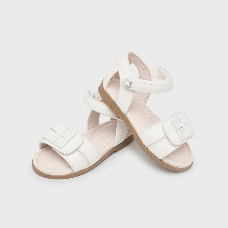 SANDALIAS LAZOS  BLANCO NIÑA