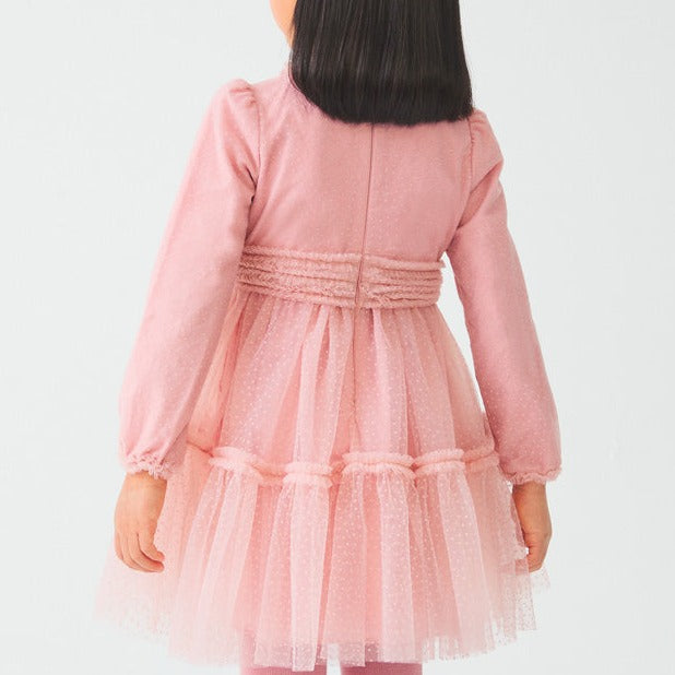 VESTIDO TUL PLUMETI ROSA NIÑA DE 4-14 AÑOS