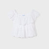 BLUSA PERFORADA BLANCA NIÑA DE 8-18 AÑOS