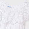 BLUSA PERFORADA BLANCA NIÑA DE 8-18 AÑOS