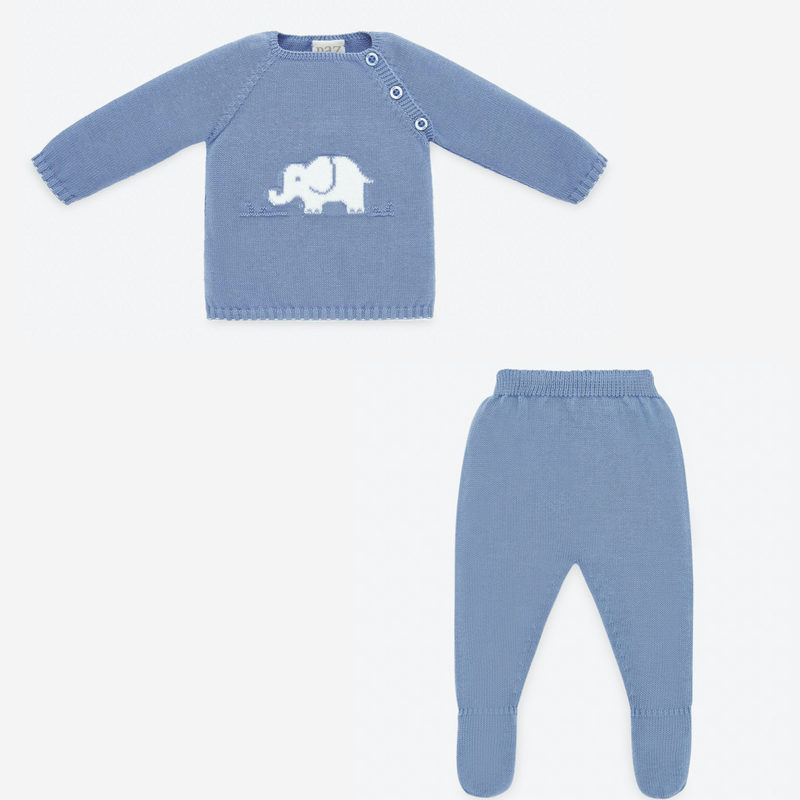CONJUNTO PUNTO ELEFANTE AZUL