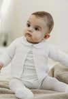 CONJUNTO BLUSA PLUMETY BLANCO NIÑO DULZURA DE 6M-24M