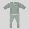 CONJUNTO PUNTO VERDE MENTA APERTA NIÑO BEBE