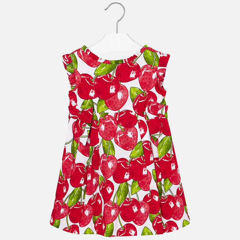 VESTIDO CEREZAS FUCSIA/ ROJO - Kokoletty Moda Infantil