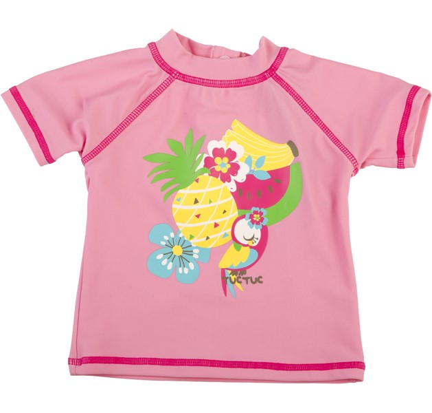 CAMISETA LICRA AGUA PIÑA ROSA - Kokoletty Moda Infantil