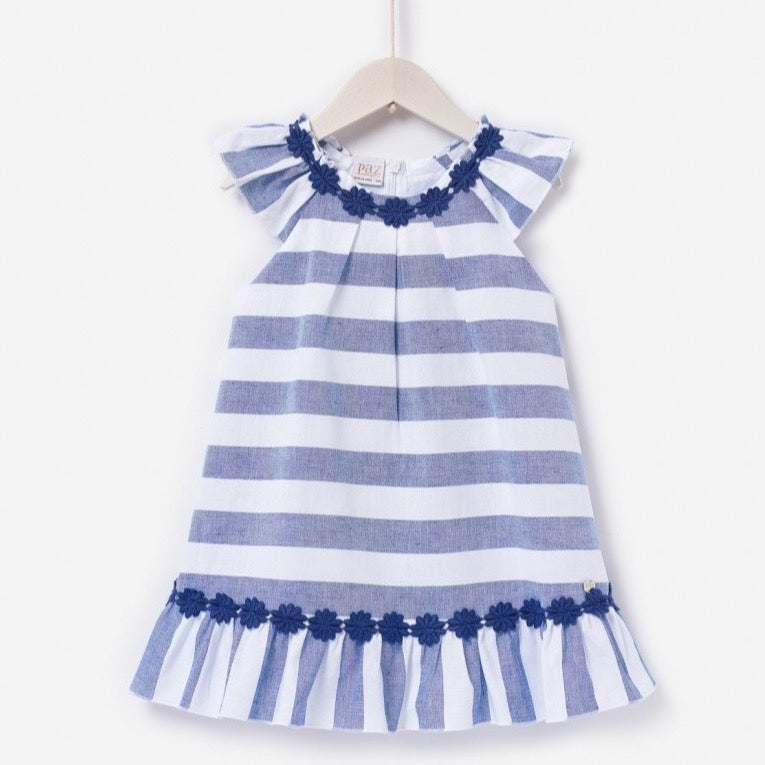 VESTIDO RAYAS MARINO - Kokoletty Moda Infantil